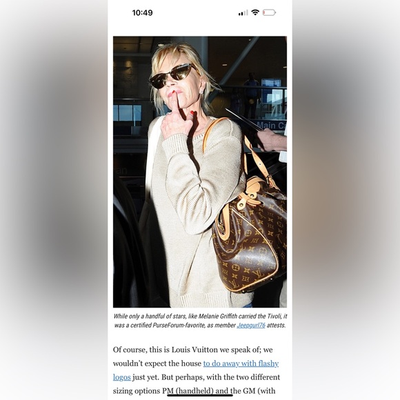 Louis Vuitton Tivoli GM Bag authentic. And also included is LV padlock #221 - Picture 6 of 9